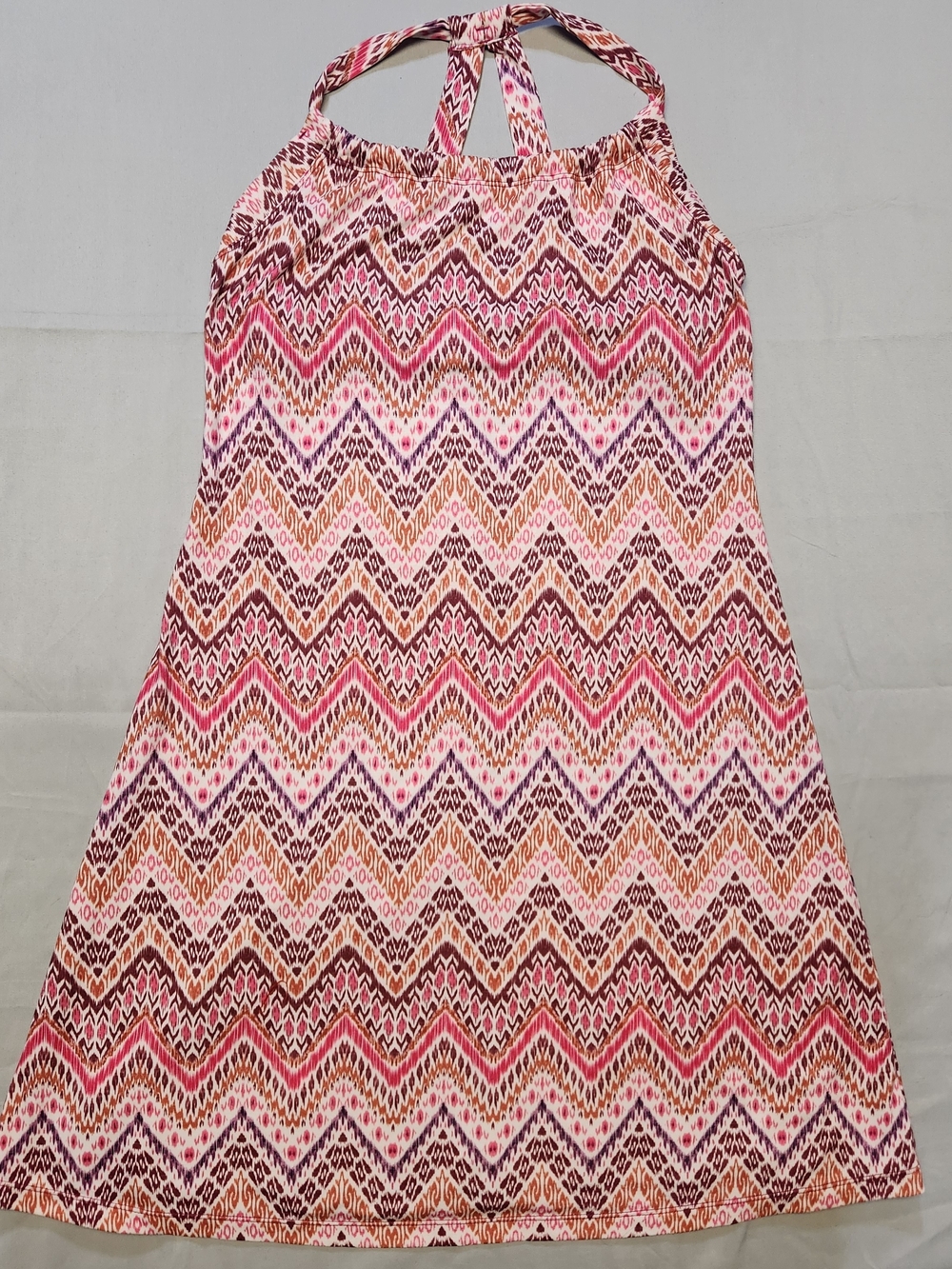 PraNa Dress Quinn Southwestern Ikat Chevron Print Cali Athletic Active Dress